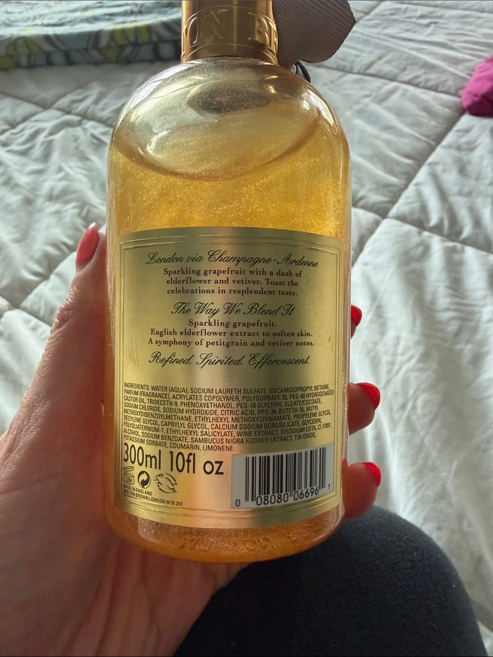 Molton Brown Elderflower Bath & Shower Gel in Shimmering Gold new